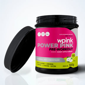 super power pink maçã verde - pré-treino - 300g