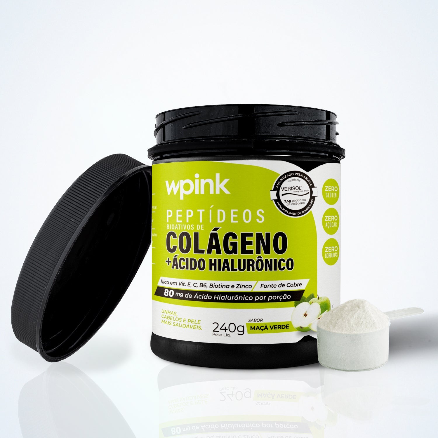 Colágeno de maçã verde - 240g – wp