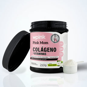 colágeno pink mom - maçã verde - 240g - wp