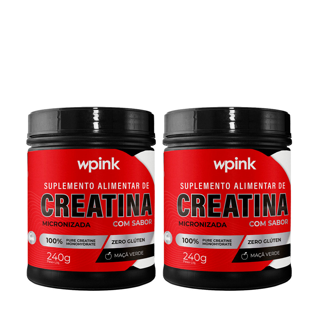 2 creatina de maçã verde - 240g – wp [Pré Black-friday]